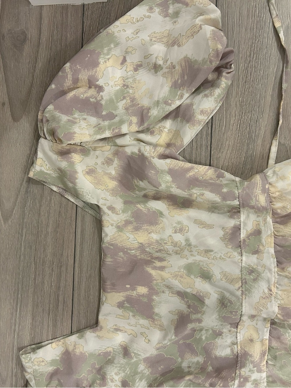 Floral Square-Neck Maxi Dress in Sage & Mauve - Picture 3 of 8